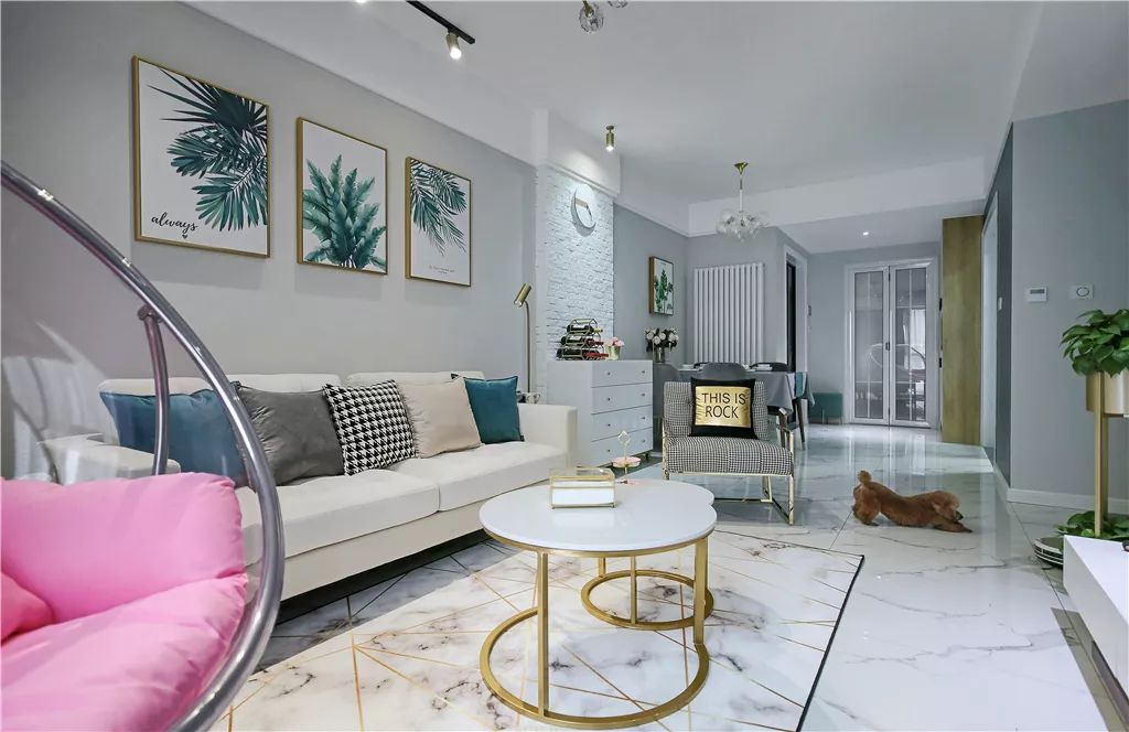 98 平米北欧轻奢极简风，自然舒适又高档-13