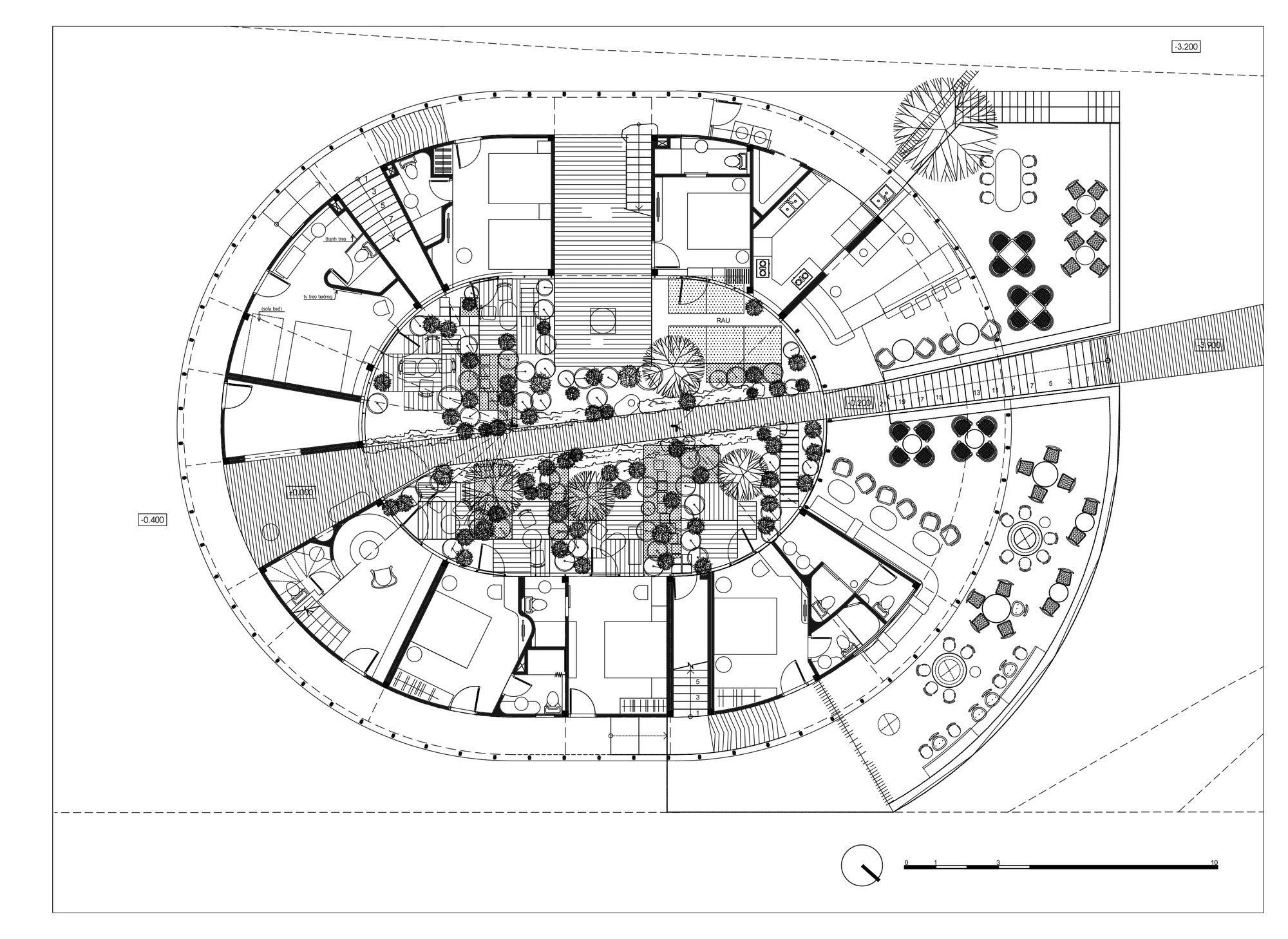 越南 LOOP 精品酒店咖啡厅设计丨G+ Architects-52