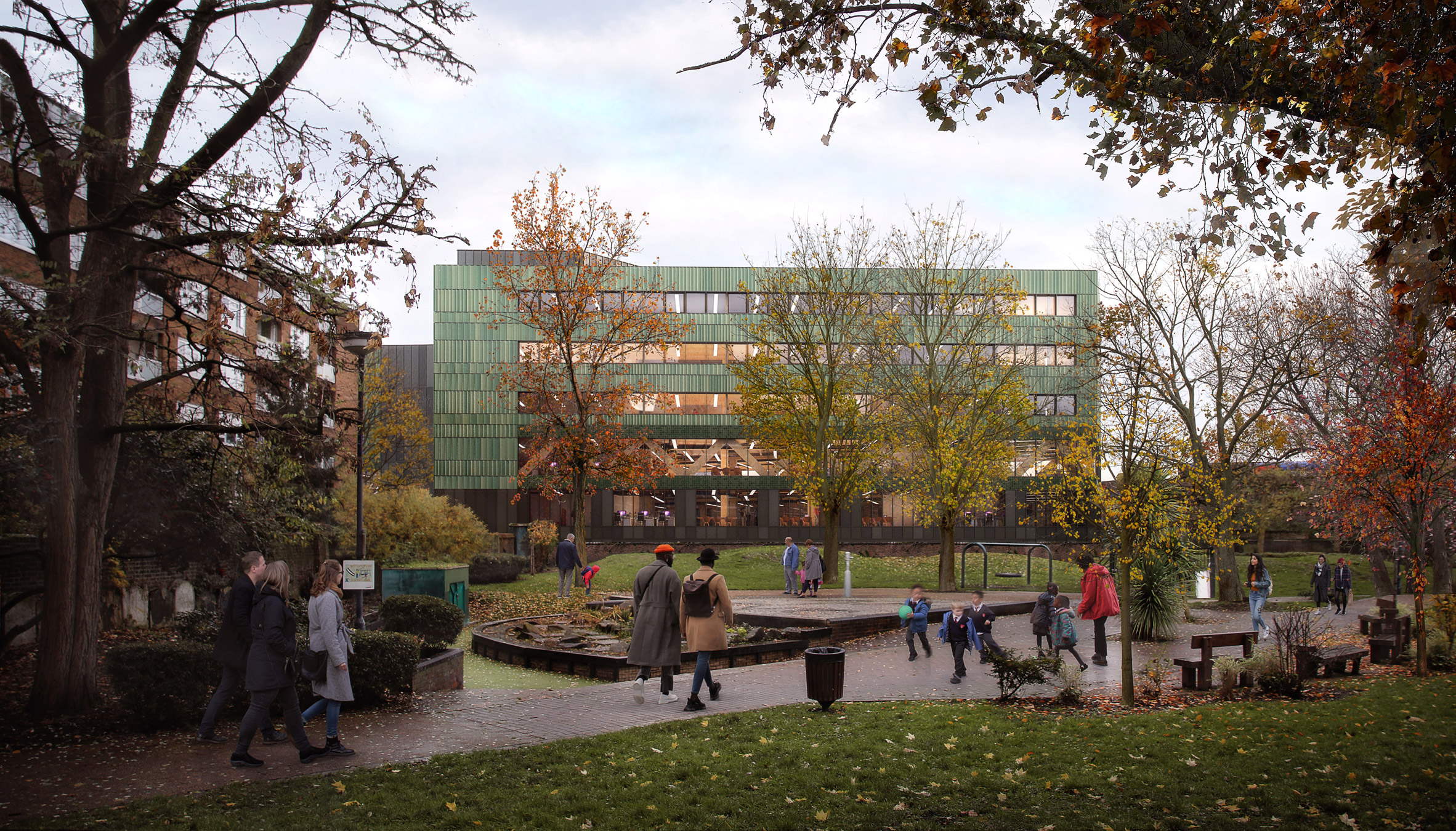 伦敦碳负性木质办公室“天堂”亮相-6