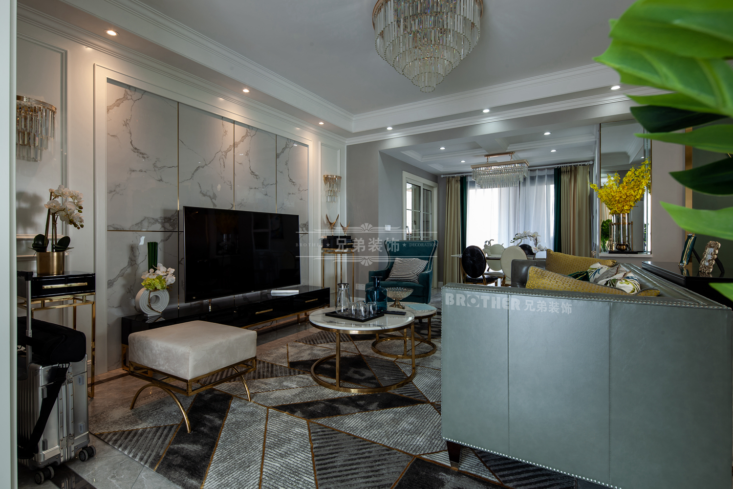 重庆恋湖学郡 125㎡现代轻奢风装修设计实景鉴赏-15