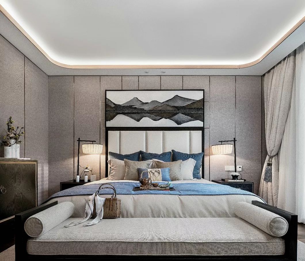 常德壹号府·新中式风格样板房设计丨中国常德丨伊派软装设计-75