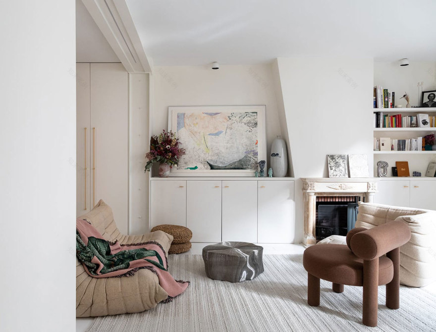 巴黎明亮现代公寓的独特设计-9