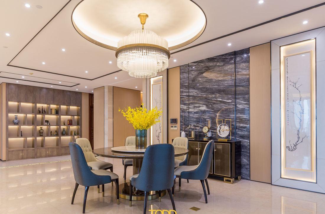 珠江江畔大平层“空”主题设计,尽显新中式儒雅大气-7