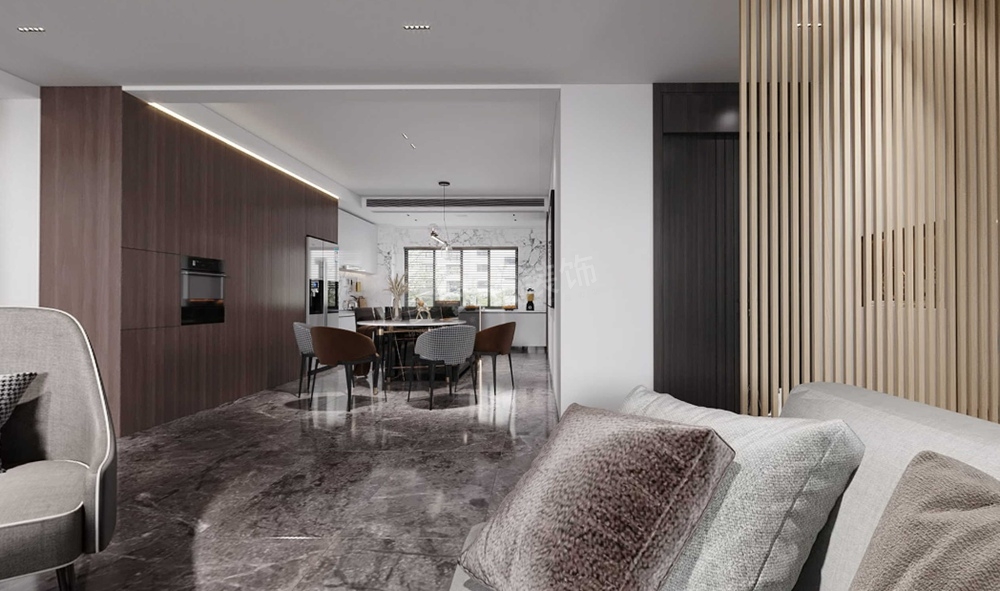 龙湖昱湖壹号大平层 · 黑白灰的实用温馨之家丨天古装饰-4