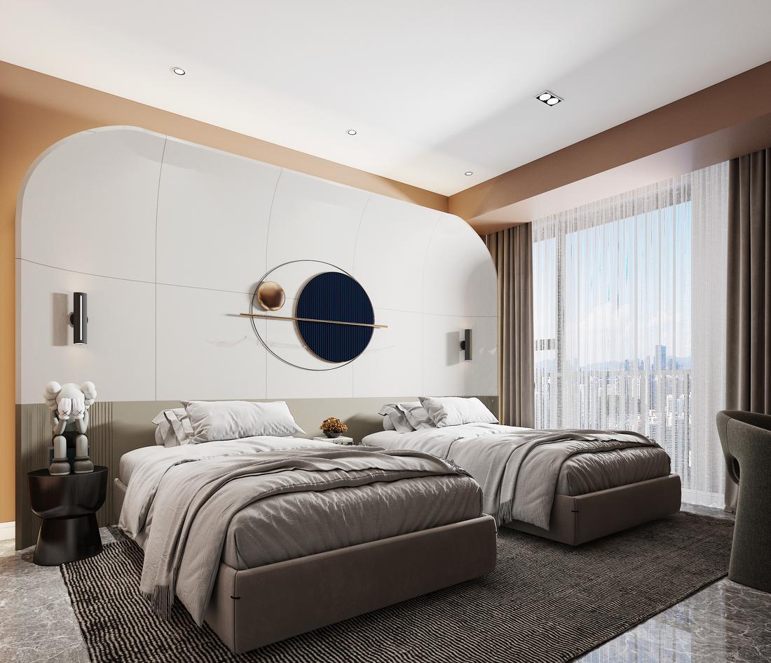 “邃”寓 酒店公寓大堂及客房设计-8