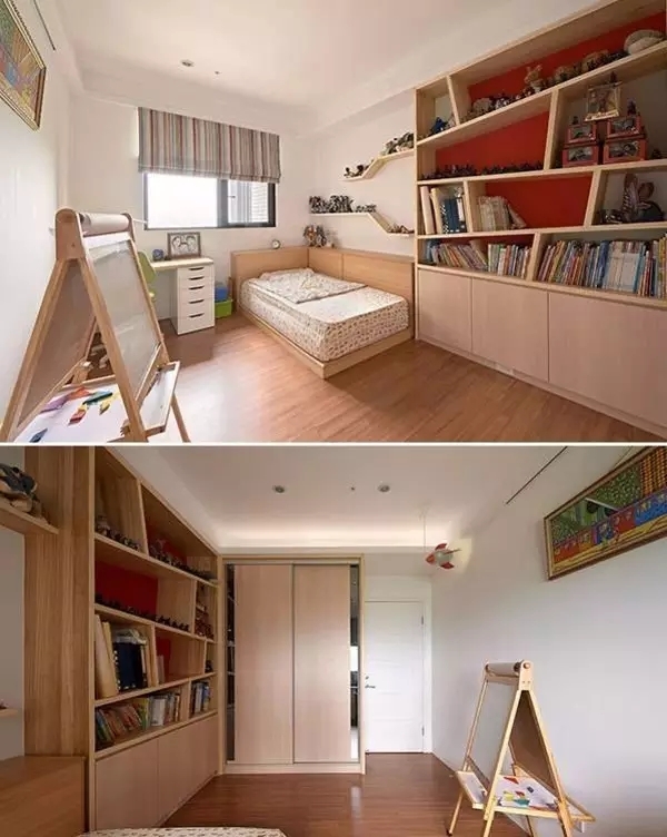 86㎡暖色原木风，让安谧生活充满小情趣-11