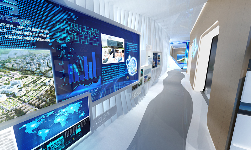 海南清水湾国际信息产业园科技风展厅设计-15