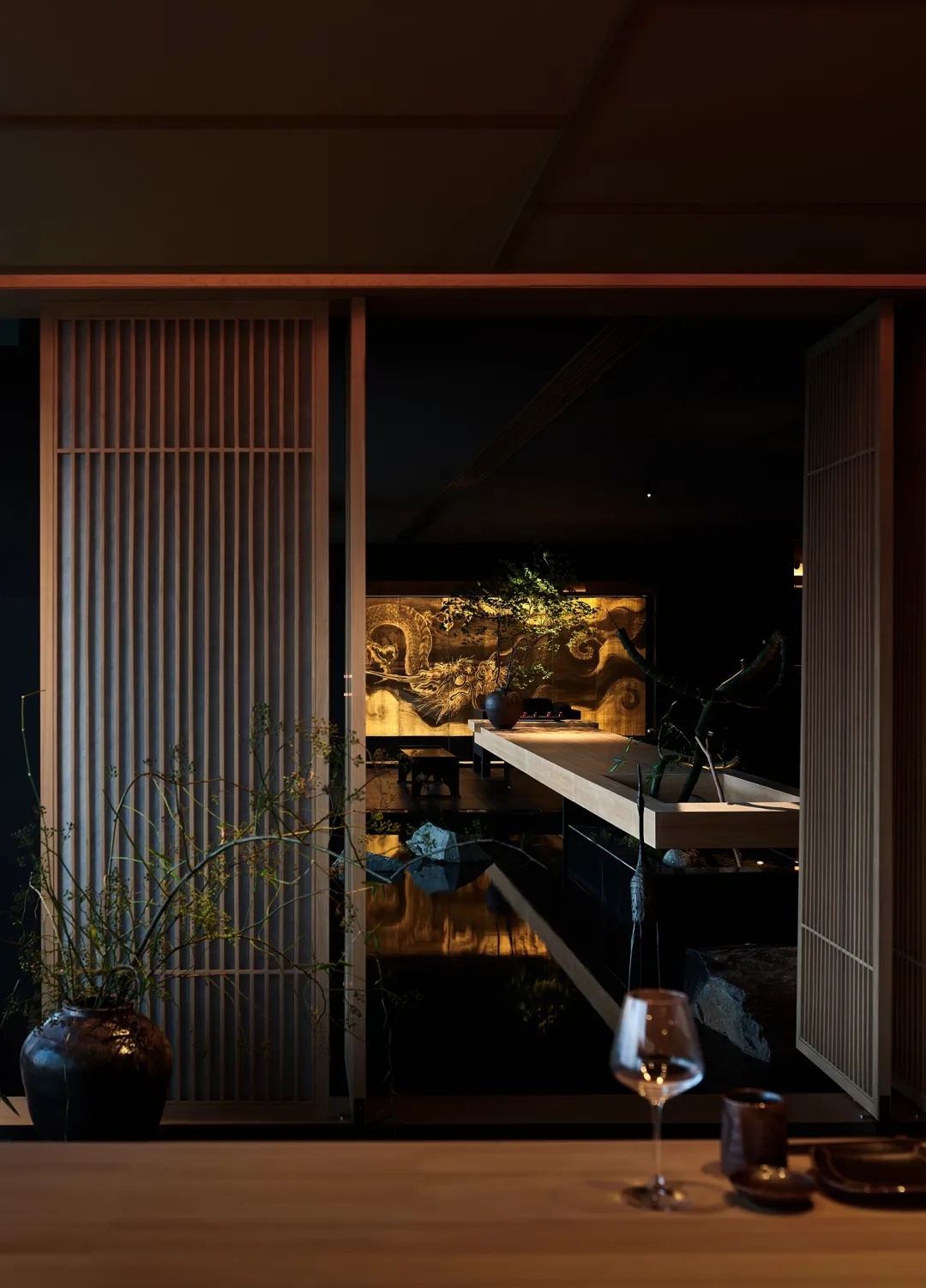 鸣辉正本料理宁波东部店丨中国宁波丨李一设计师事务所-29