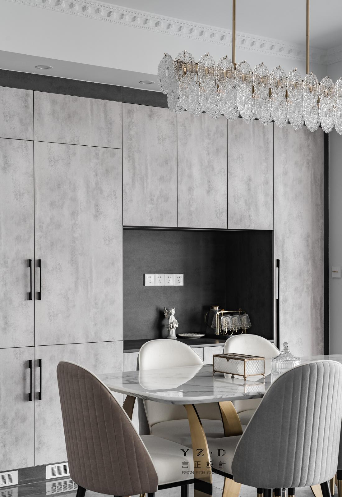 120㎡法式轻奢风无敌江景房设计丨言正设计-32