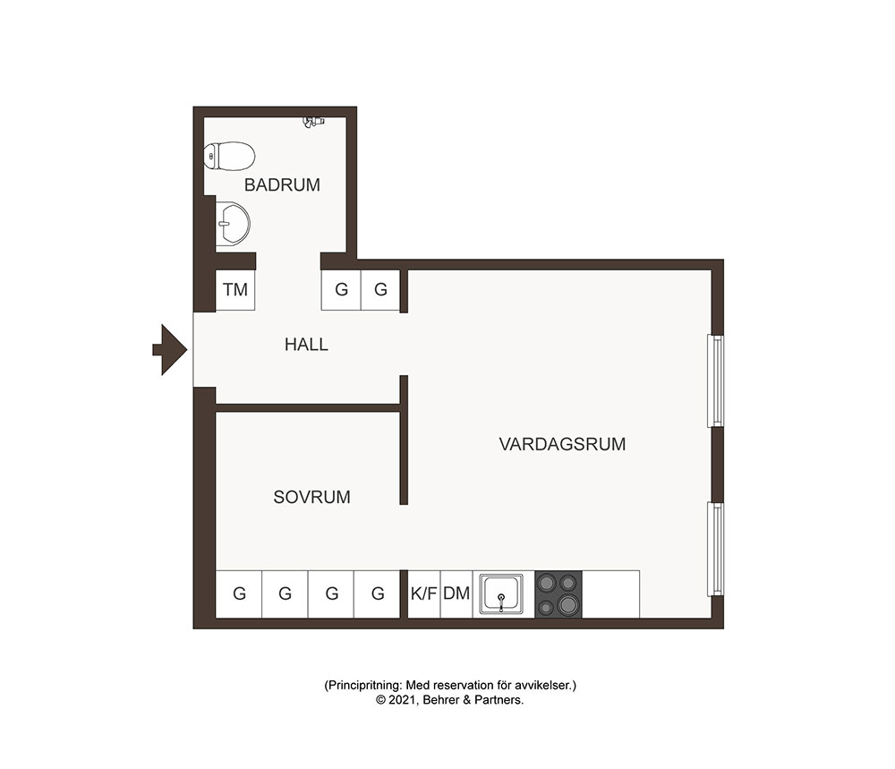 瑞典 37㎡小公寓的时尚黑色魅力-19