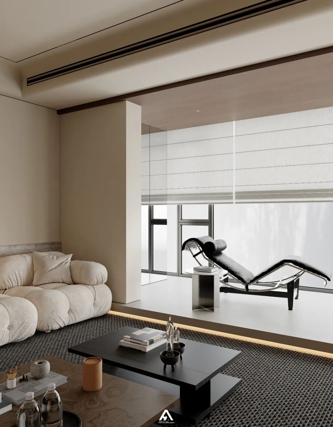 南昌阿鹤设计|210m²滨江大平层，游走在空间里！-31