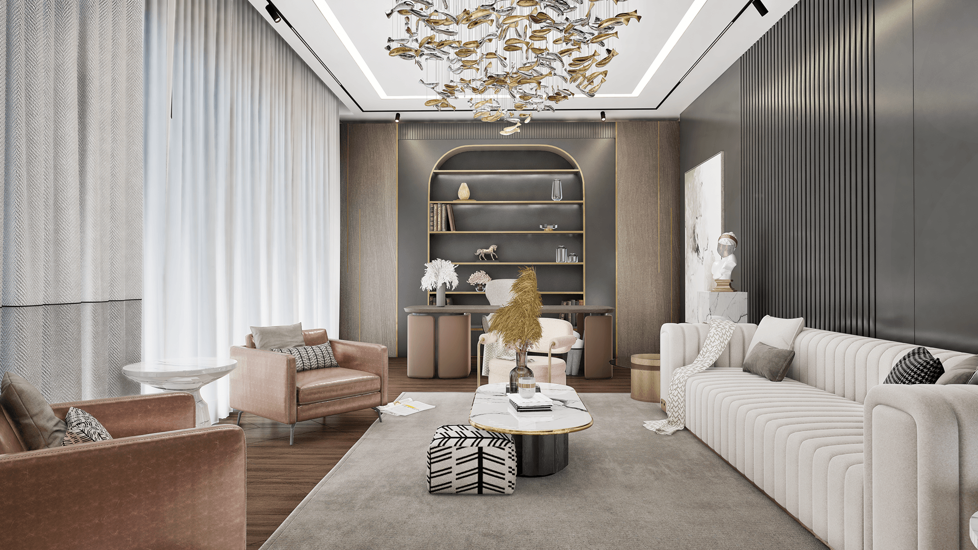 Cinematic Animation Office Room UE5.6-17