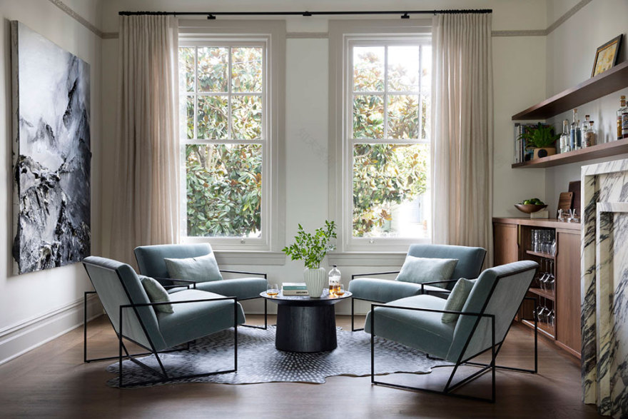 优雅古典 | 旧金山乔治亚式联排别墅-3