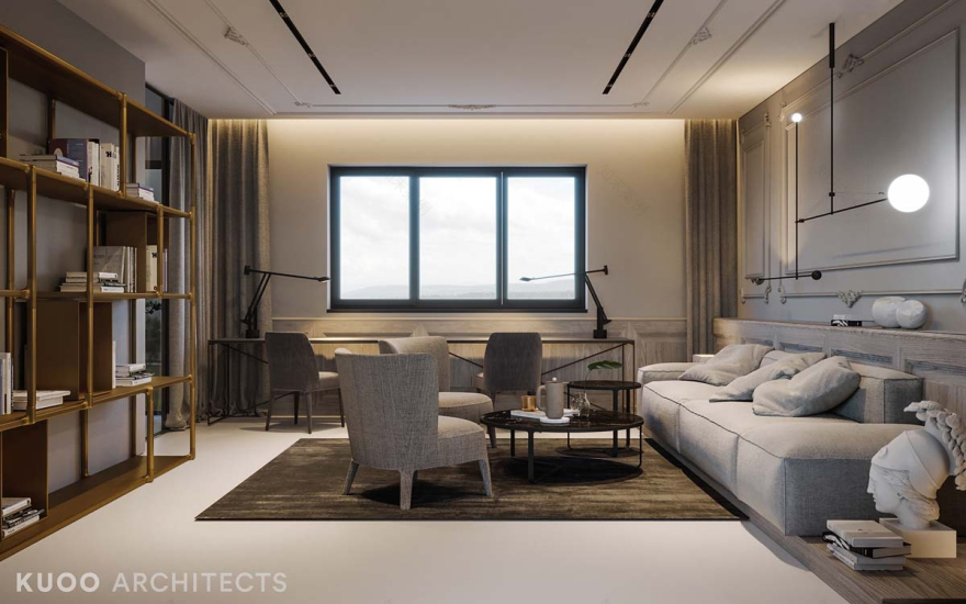 KUOO Architects设计--英国豪华与迷人的金属口音-23