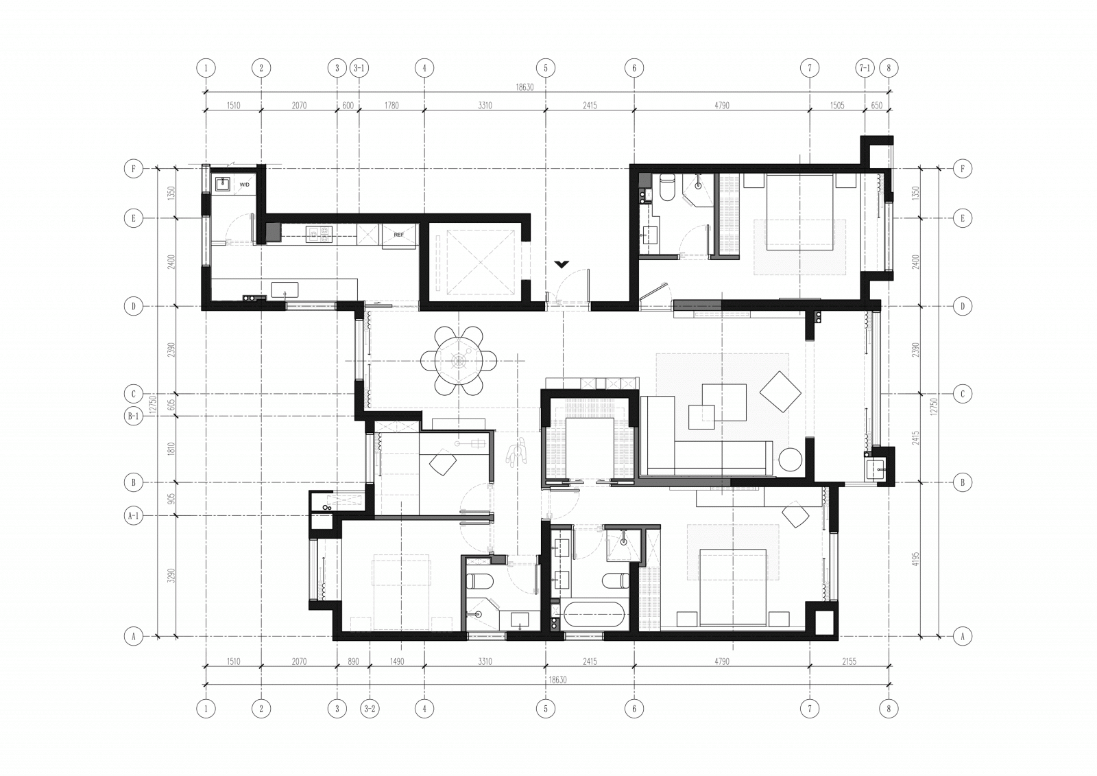 无锡五矿黄山湖壹号住宅 | GHB 空间设计打造静谧优雅空间-34