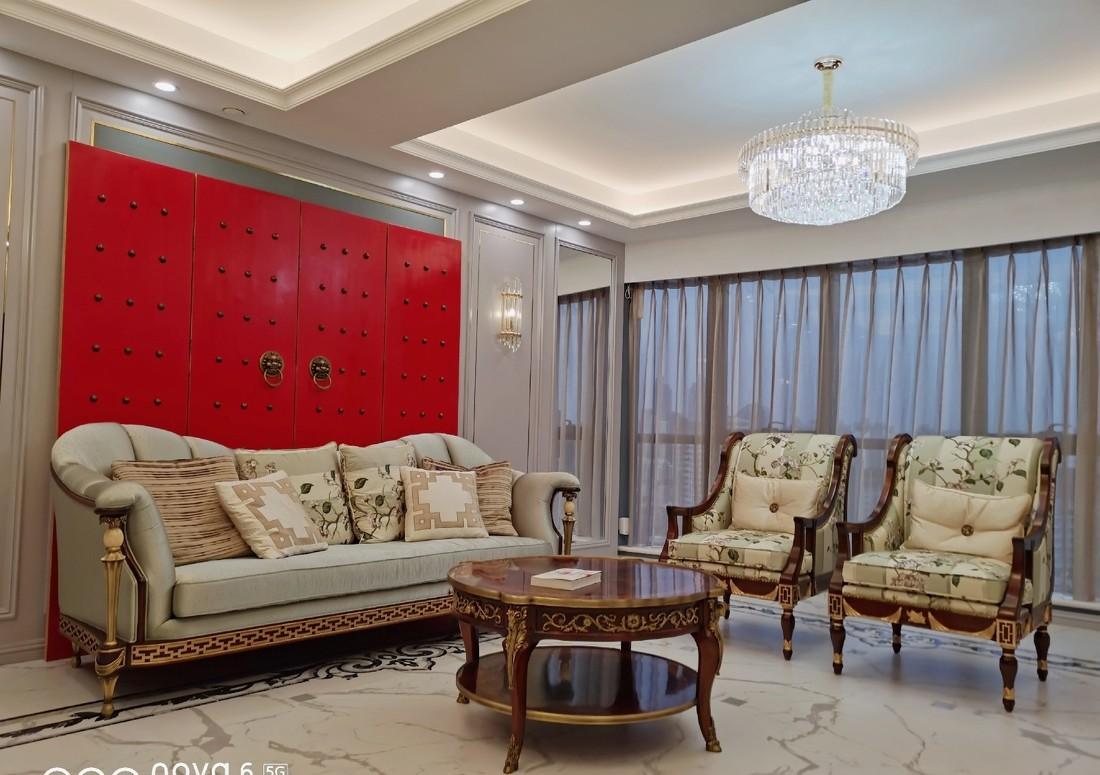 美式轻奢“镜中水月”——融合中西元素的现代家居设计-12