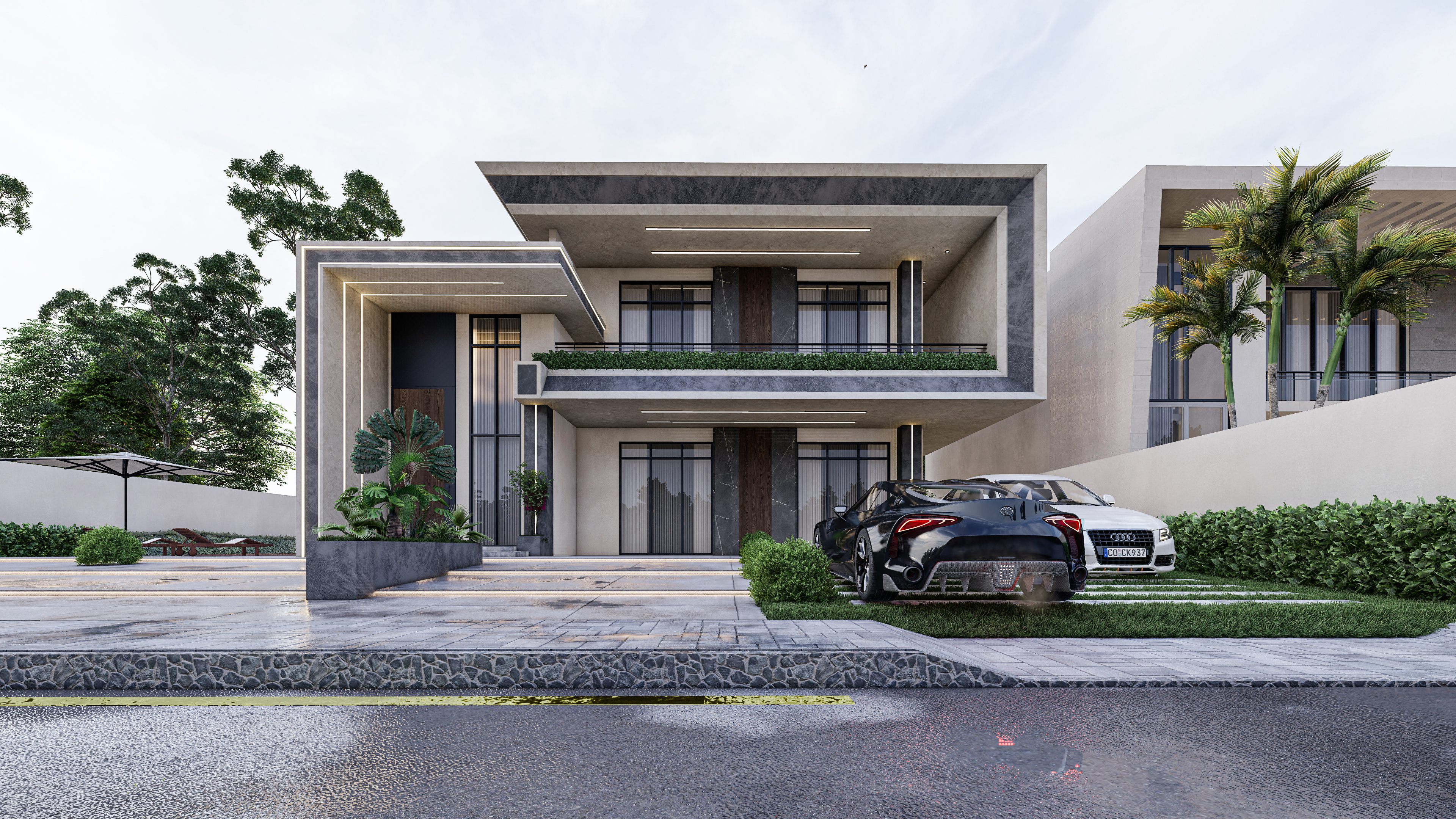 现代迪拜别墅丨阿联酋迪拜-4