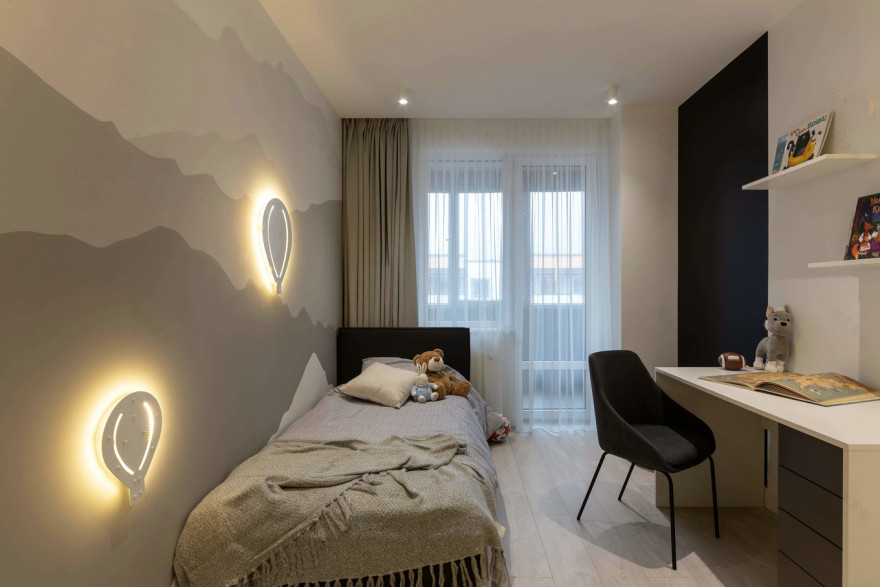 乌克兰 92㎡艺术气息住宅设计-32