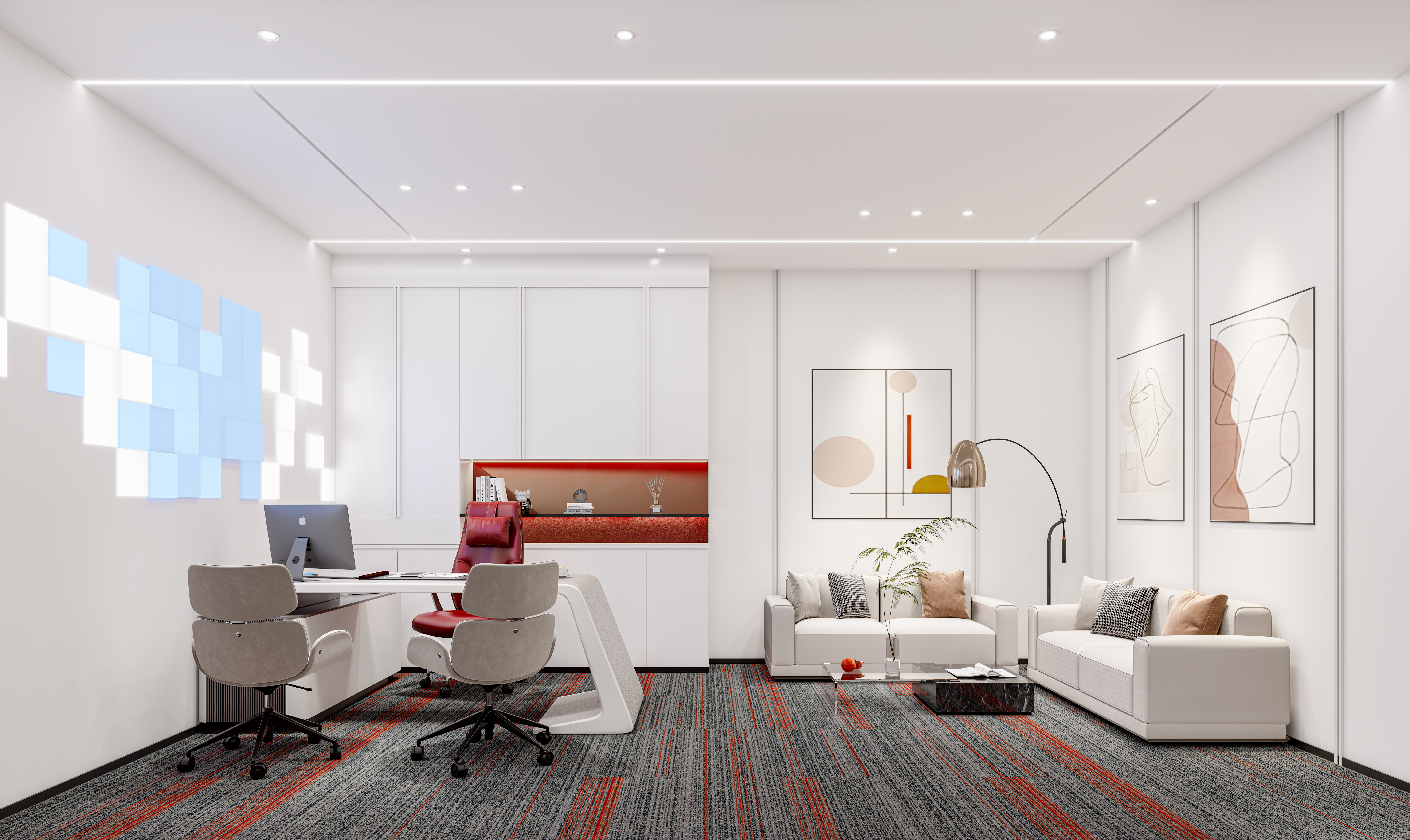 现代办公室 各个区域展示-7