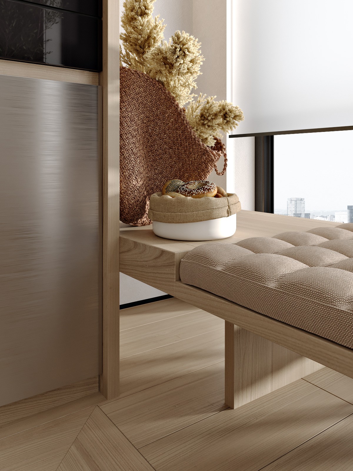 100㎡原木+高级黑 既舒适又精致！-12