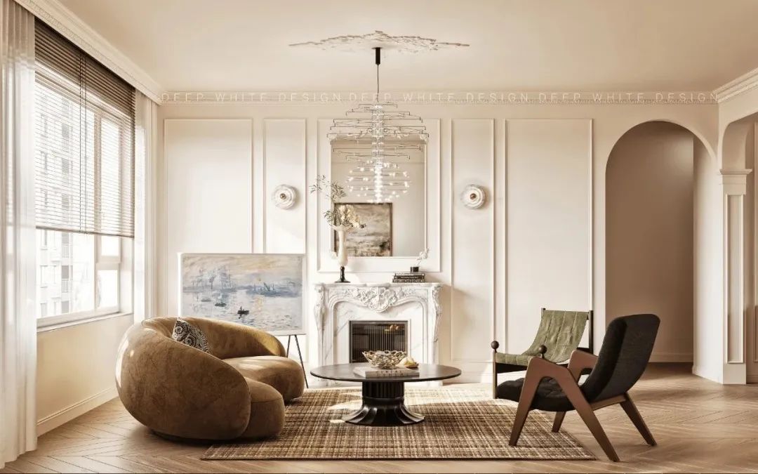 奶油苏打 · 法式中古风格浪漫家居设计丨中国天津丨DEEP WHITE 事务所-58