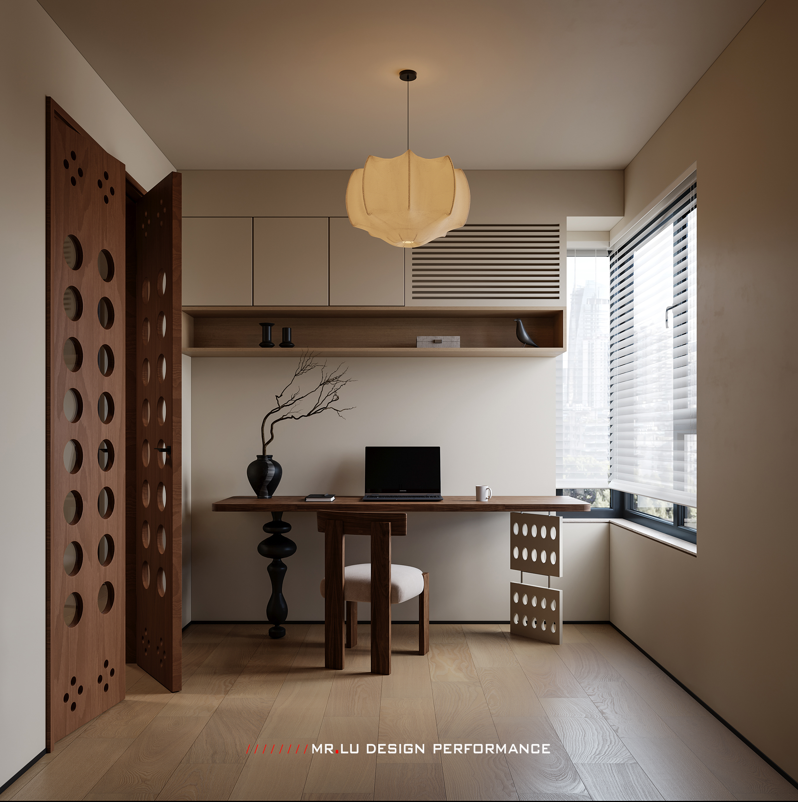 现代中古混搭风格效果图表现-13