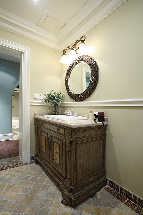 法式简约家装别墅样板房-24