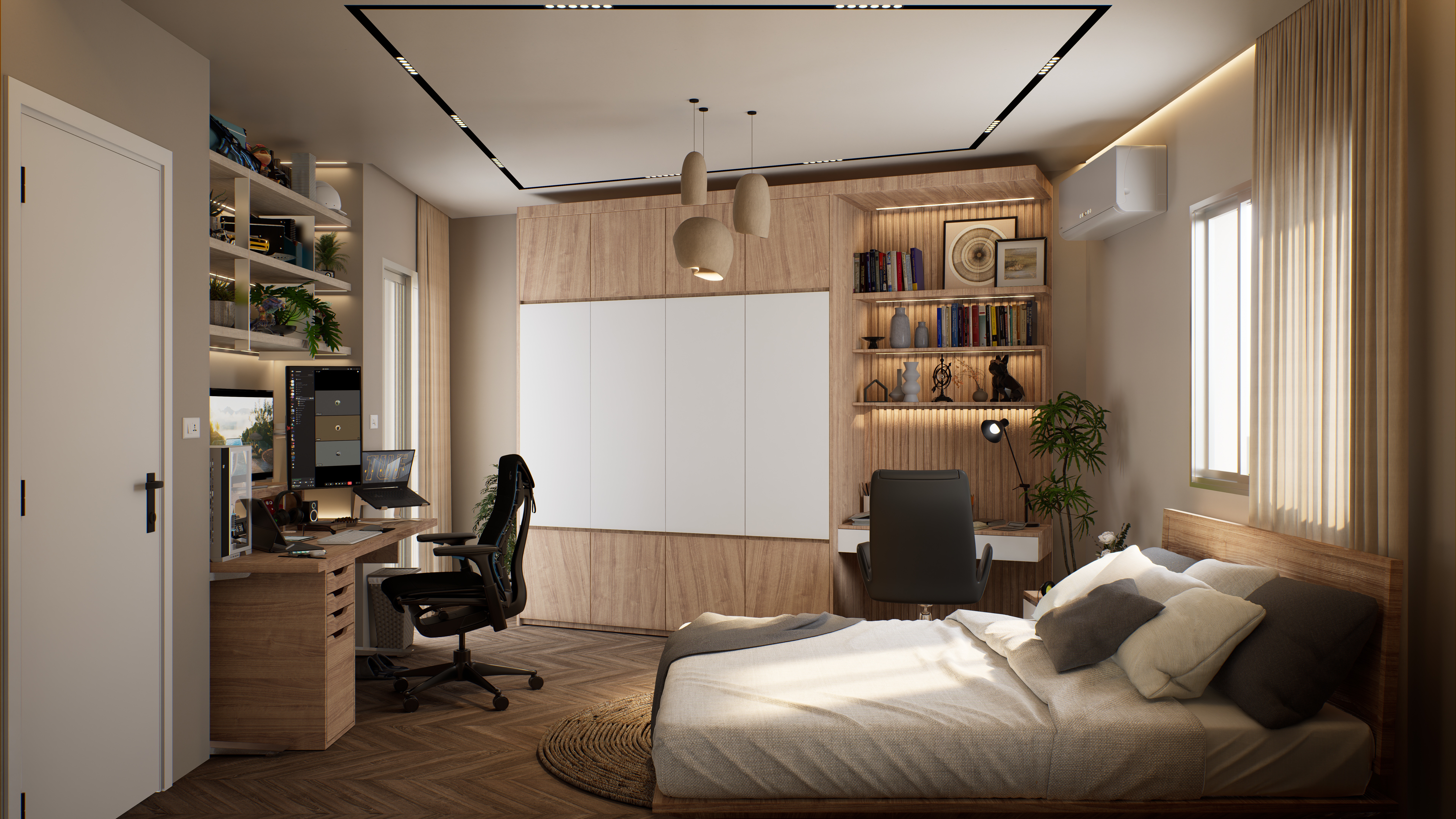 风格室内设计（青年卧室）-20