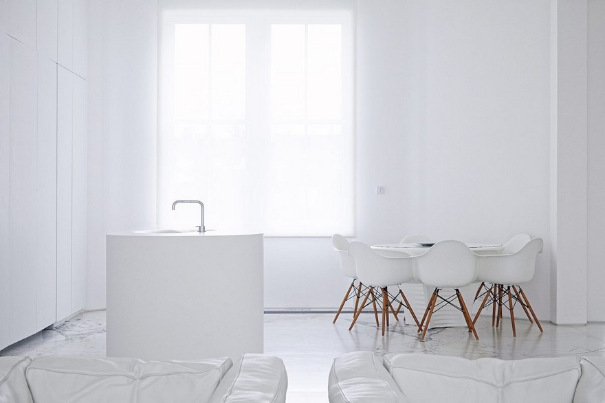 West London Apartment with Stylish Interiors Completely White-7