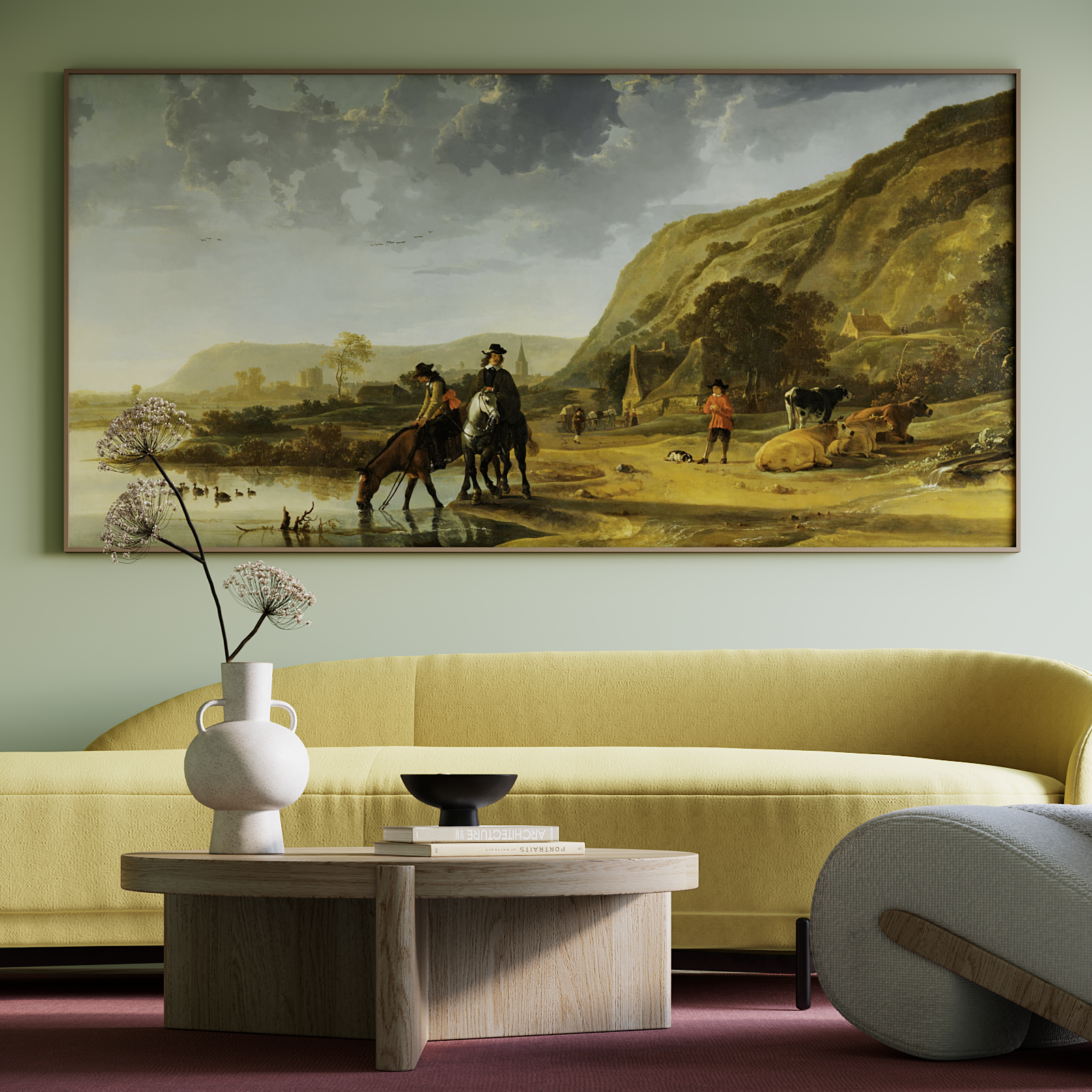 绿色（有骑手的河谷景观）-7