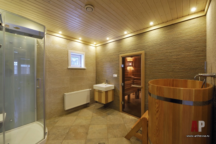 芬兰风格两层原木别墅室内设计丨Зубенко Юрий,Щербакова Ольга-25