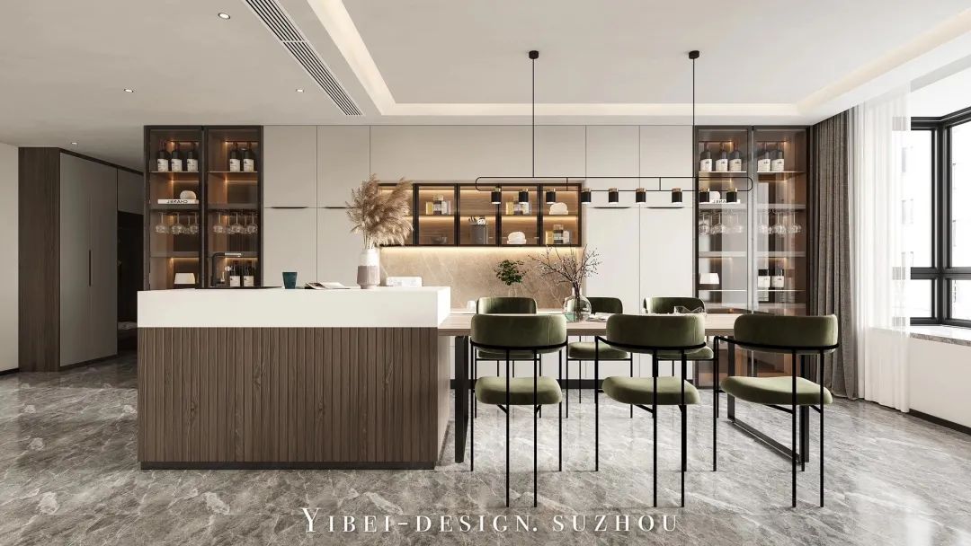 一贝设计 | 现代棕色空间 | 优雅气质与活力并重-8