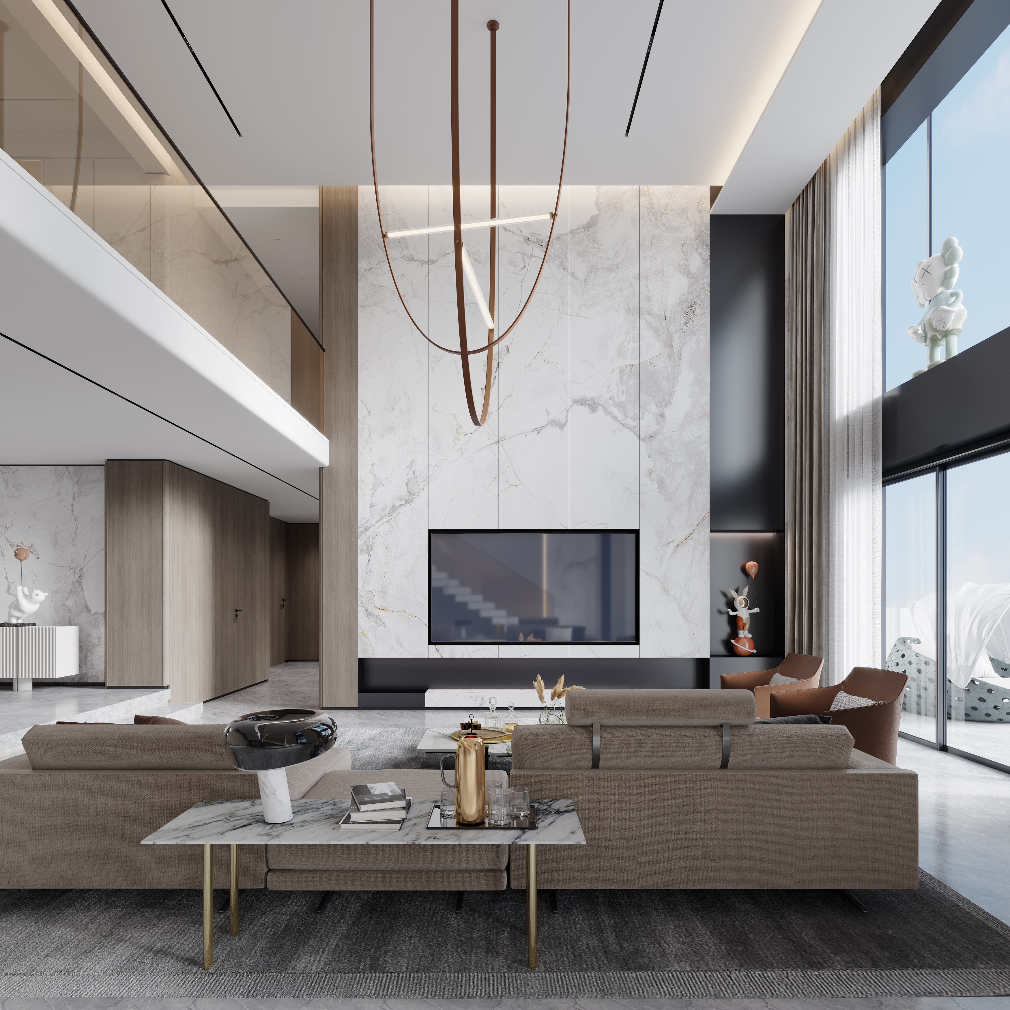 瀚海晴宇挑空别墅-1