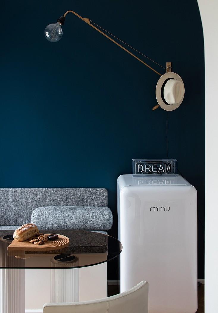 深白设计丨平层丨抛弃电视不要客厅，住进全能的复古图书馆-15