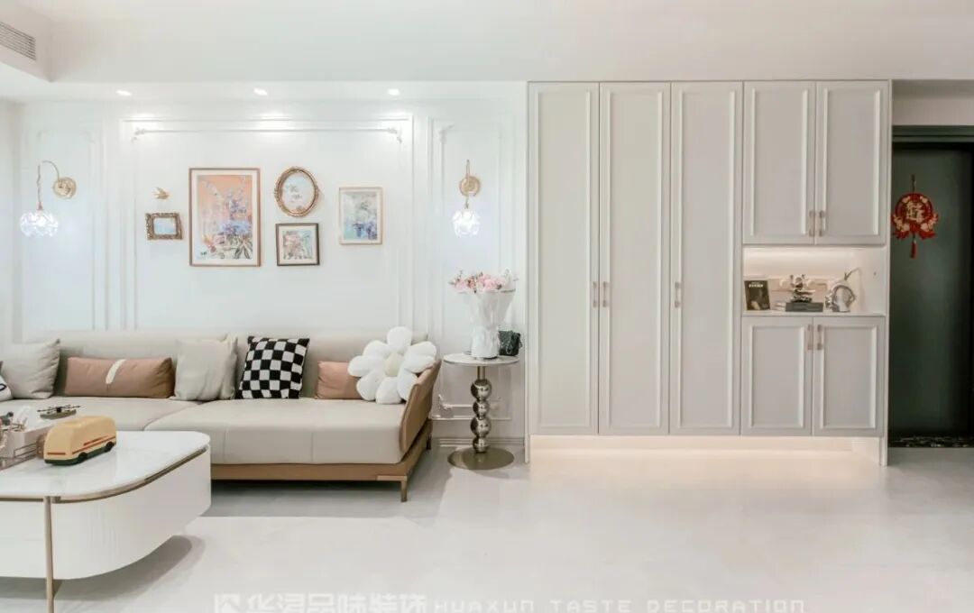 165㎡旧房翻新，老婆坚持装修现代美式风后，收纳多到睡不着！-198