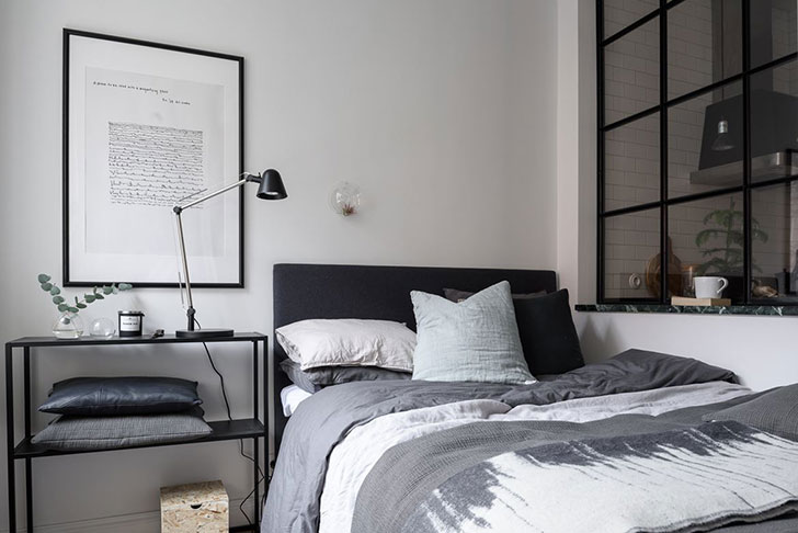 斯德哥尔摩音乐家 44 平米公寓，简约实用展现男性魅力-12