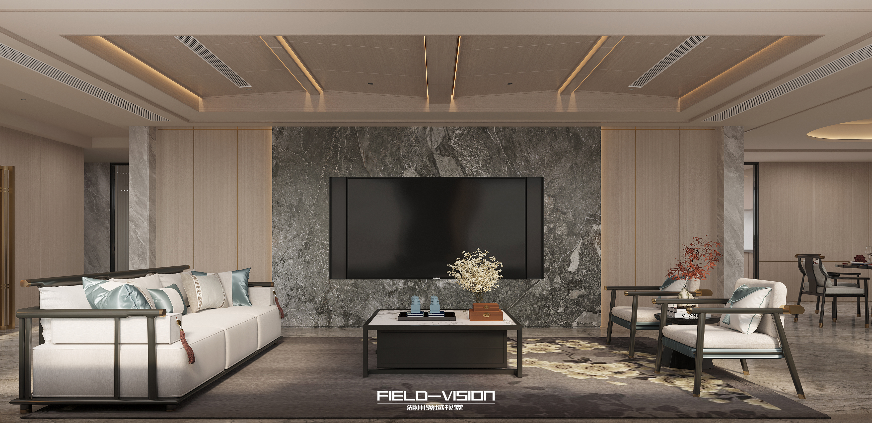 中式大平层室内设计-6