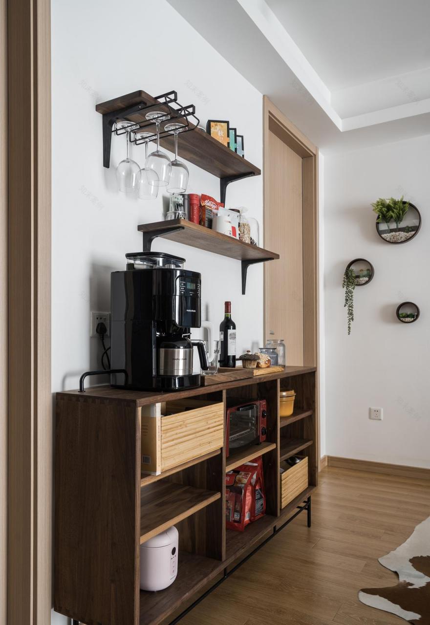 上海鸿鹄设计客餐厅一体超强储物设计丨中国上海-2