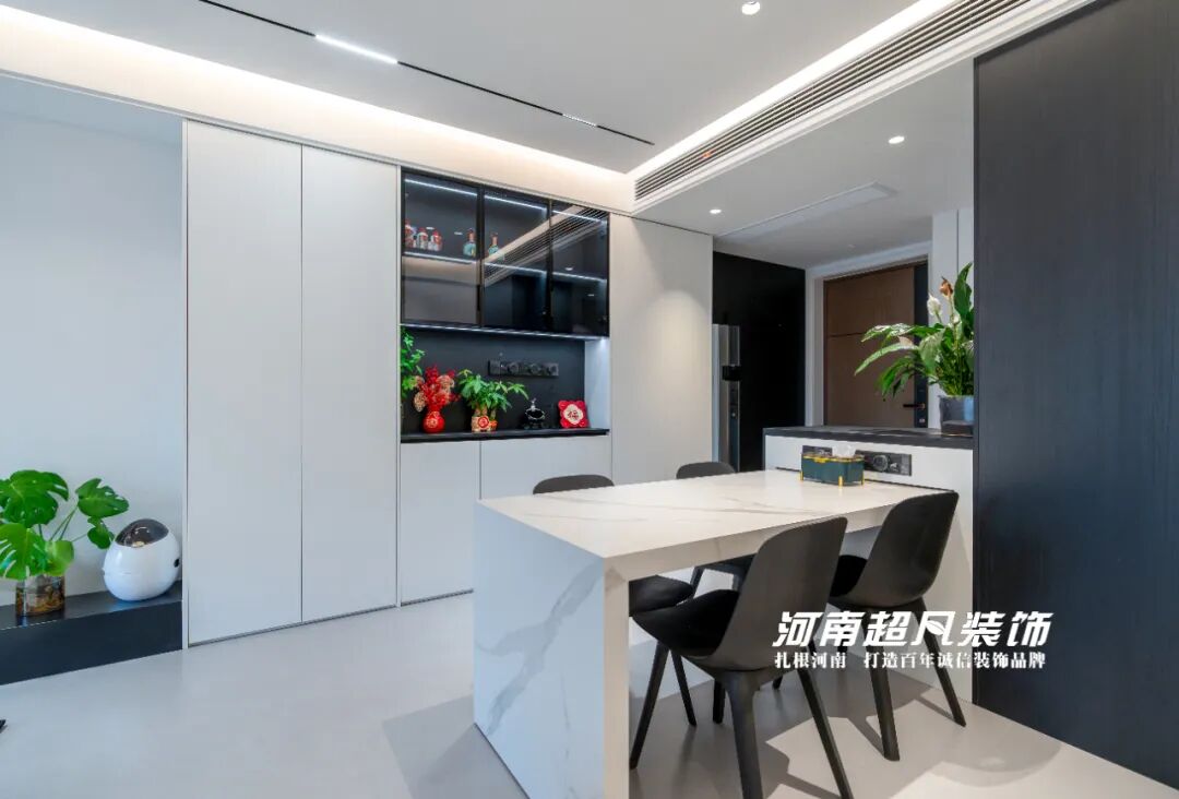 完工首发丨金水区美盛教育港湾，110平黑白灰极简风，色彩纯粹层次丰富-124