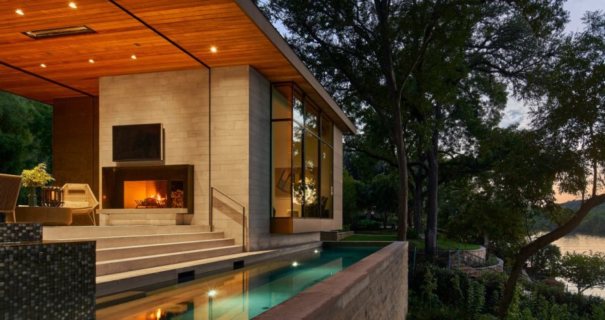 美国德州滨水小屋翻新丨美国奥斯汀丨LaRue 建筑事务所,Britt 设计集团-2