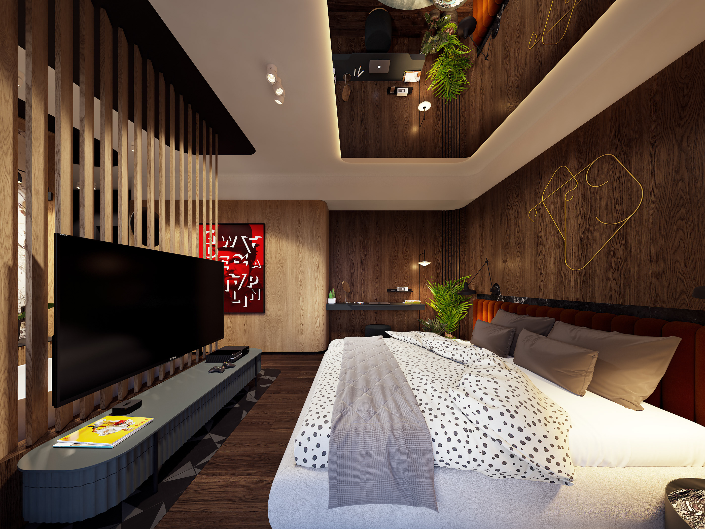 原木质温馨住宅-15