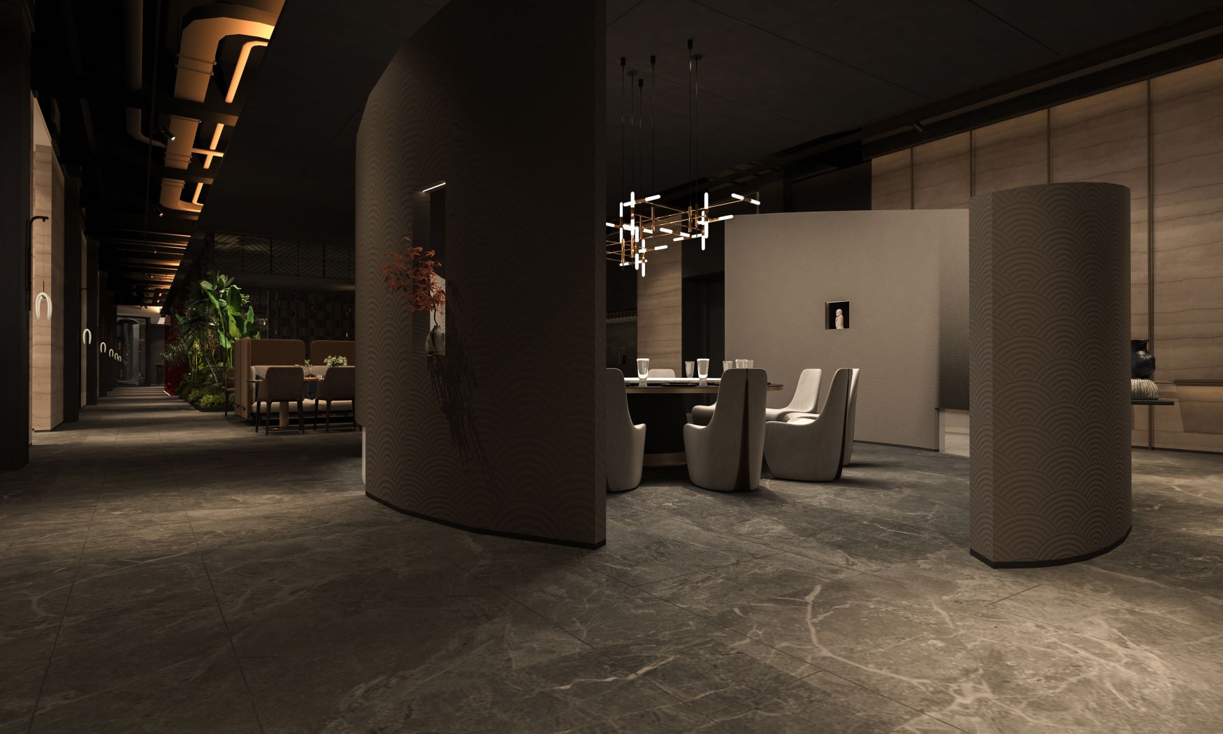 酒店-大厅效果图-7