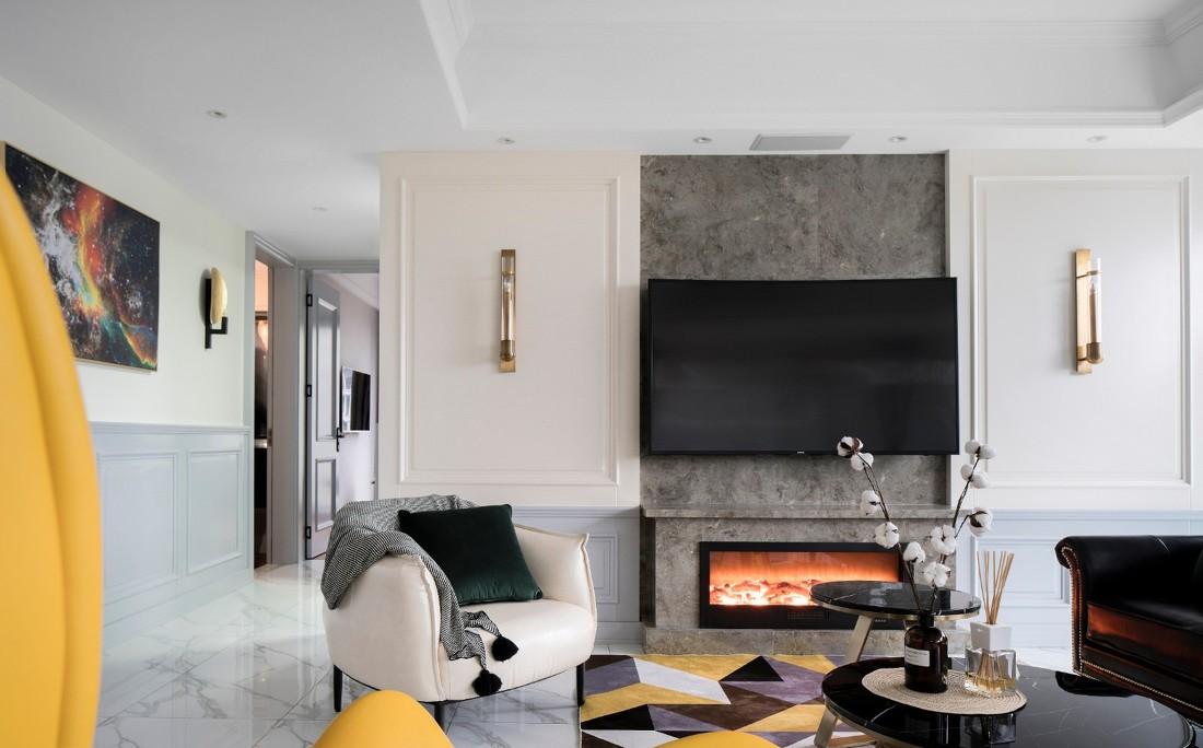 上海谷辰设计丨平层丨【阳光盒子】清爽美式里的优雅慢生活-1