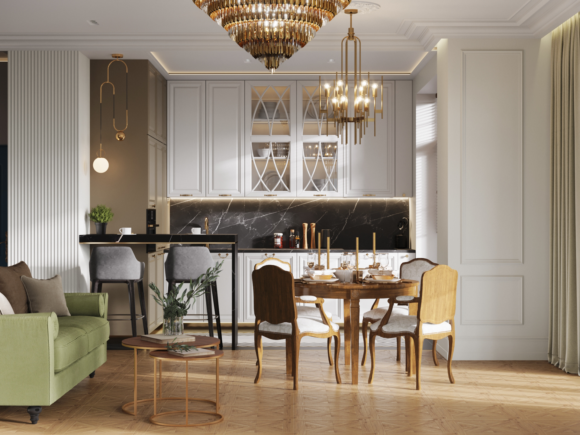 90平米海滨三居室公寓设计项目丨俄罗斯加里宁格勒丨娜塔莉亚·兹马钦斯卡娅工作室-29