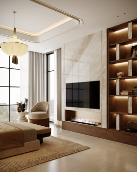 中世纪风格卧室设计丨沙特阿拉伯丨Hanan magdy（For scene architechts）