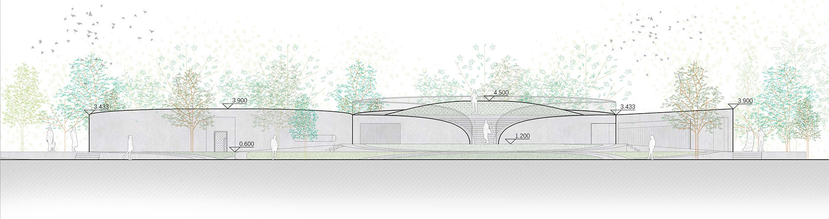 杭州滨江公共空间·银杏驿与大桥驿丨中国杭州丨同济原作设计工作室-59