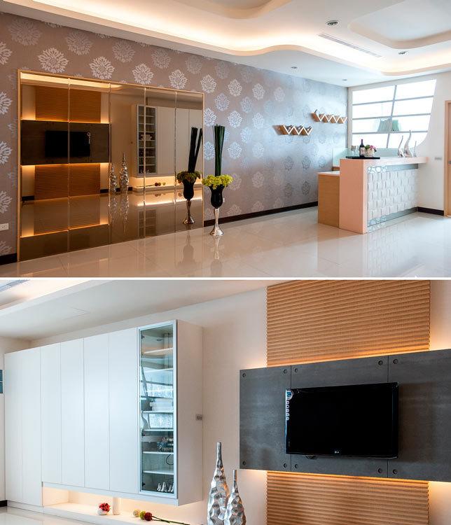 双玄关别墅设计,狭长透天厝的华美转身-8