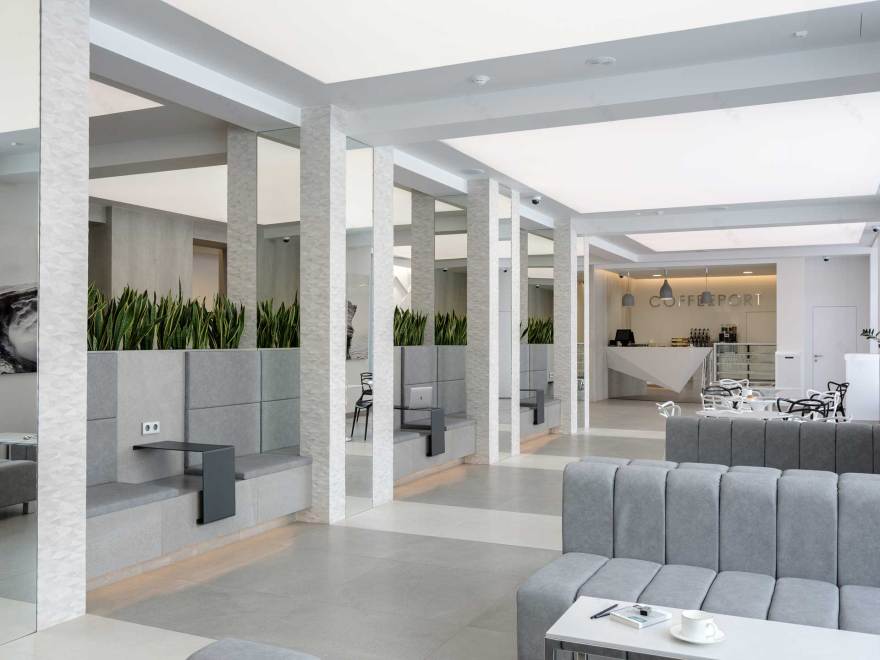 莫斯科“Pavlovsky”商务中心简约风大厅设计-13