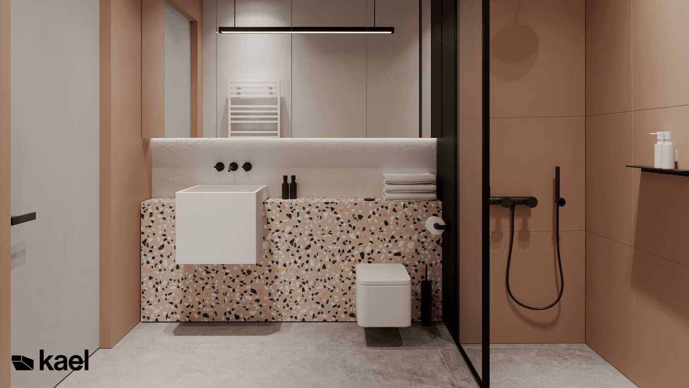 Проект 3к квартиры 90 м2 с вариантами планировки студии - Фото интерьеров-89