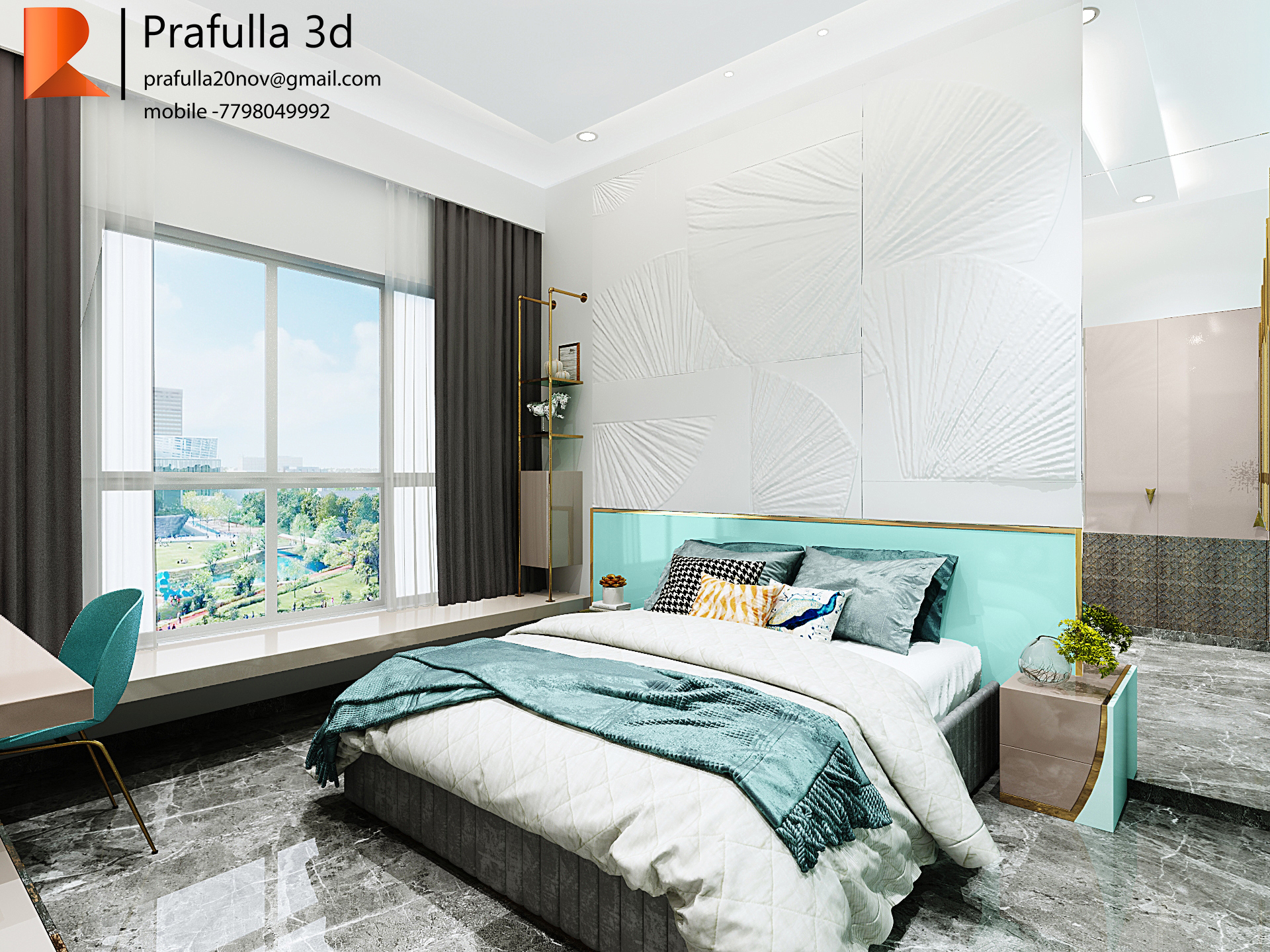 3 室 1 厅公寓丨印度丨ASM Designs-14